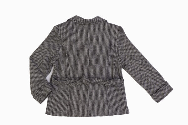千鳥格子のショートジャケット　背面