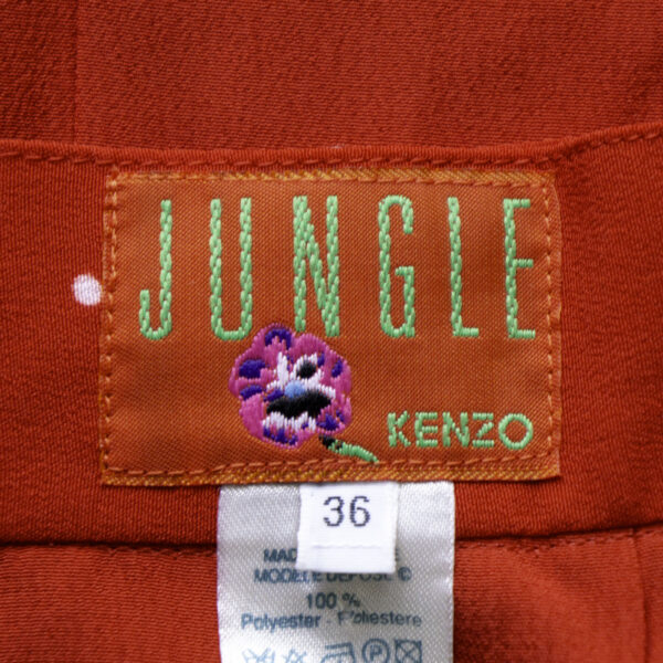 ＫＥＮＺＯ赤地白水玉プリーツミニスカート　タグ