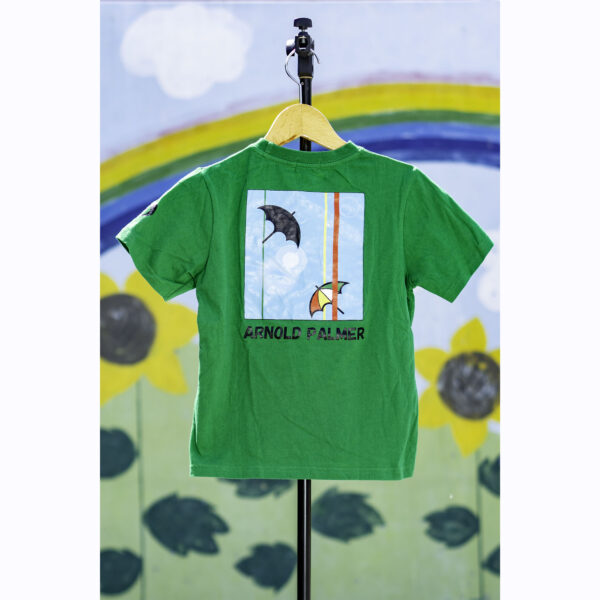 アーノルドパーマー緑地半袖Ｔシャツ　背面