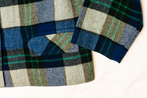 70spendleton-woolen-millsタータンチェックジャケット　袖